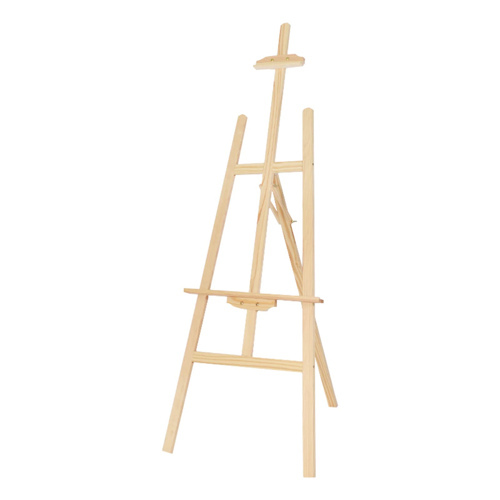 ASerZenith Easels, Wooden A-Frame Easel Stand, Portable Artist Floor Easels For Display, Adjustable Height Folding Easel For Drawin