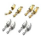 Zpsolution Screw Magnetic Clasps for Necklaces Safety Magnetic Locking Jewelry Clasp Converter
