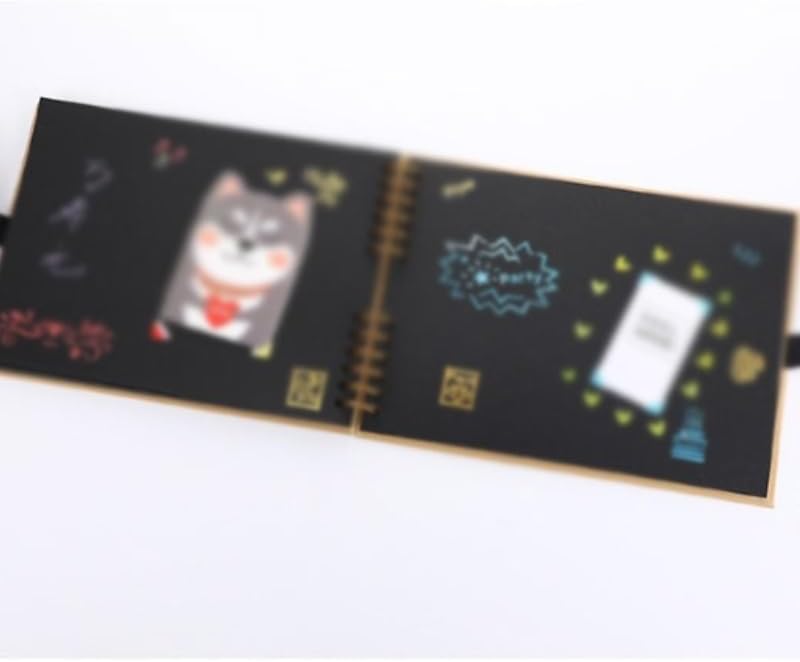 Travel Growth Commemorative Book ﻿ Photo Album Commemorative Stickers Manual DIY Handmade Commemorative Album Applicable to Photos, Receipts, Star Cards, etc(Natural)