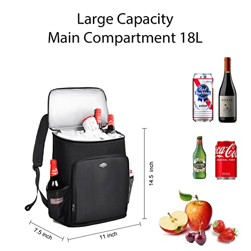 Osoce Backpack Cooler Insulated Waterproof Leakproof Cooler Back Pack, 35L/ 42 Cans Extra Large Capacity Cooler Bag To Beach Lunch Picnic Camping Hiking Fishing Travel #TOP3