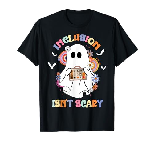 Funny Sped Teacher Halloween Ghost Inclusión no da miedo Camiseta