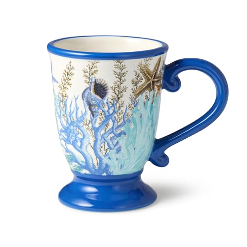 Set de 4 Mugs de Cerámica Azul Laguna 14 oz miniatura 2