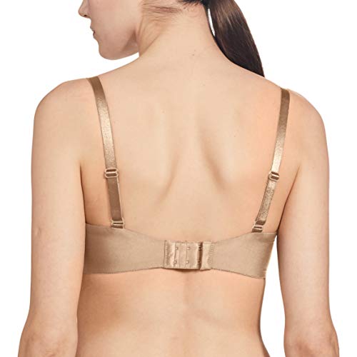 Image of Triumph T-Shirt Bra For Women Wired Padded Body Make-Up Series Seamless Everyday Lingerie Lycra Xtra Fine Breathable Fabric Second-Skin Smooth 3 /4 Cup Support Invisible Underwire Pack Of 1