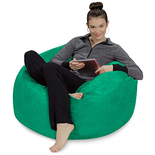 Sofa Sack - Plush, Ultra Soft Bean Bag Chair - Memory Foam Bean Bag Chair With Microsuede Cover - Stuffed Foam Filled Furniture And Accessories For Dorm Room - Aqua Marine 3' #TOP2