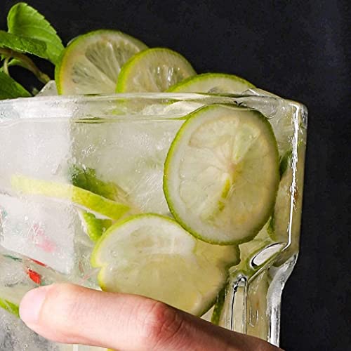 Simwa Whiskey Champagne Glasses Water Tumblers Glasses Large Glass Mugs,Glass Tumblers,Perfect For Cappuccino, Latte,Tea, Juice, Iced Beverages Wine Glass #TOP3