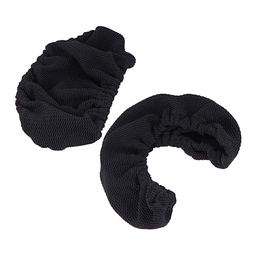 Operitacx 2Peças Capa Elástica de Braço de Cadeira Preto Protetor de Descanso de Braço Escritórios e Domésticos Material de Confortável