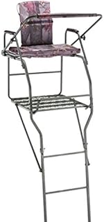 Guide Gear 18’ Jumbo Ladder Tree Stand for Hunting with Seat and Shooting Rest, Deer Hunting Accessories