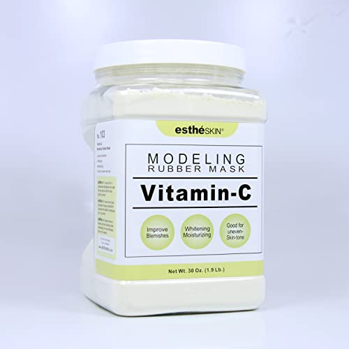 Estheskin No.103 Vitamin-C Peel Off Type Modeling Rubber Mask Powder For Facial, Skin Care, Jar, Measuring Spoon Included, 30Oz (1.9Pound) 850G #TOP1