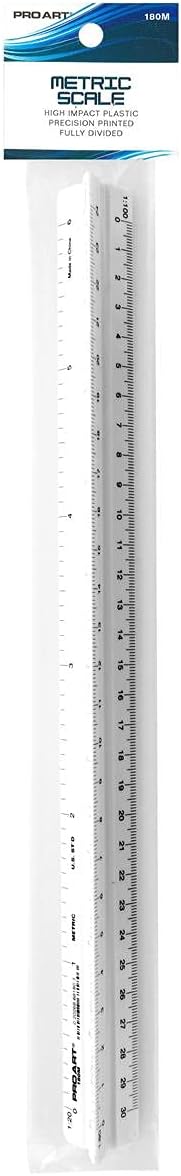 PRO ART Triangular Scale, White