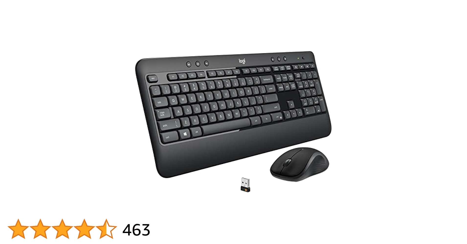 Logitech MK540 ワイヤレスキーボードとマウスセット　6個 mk540-keyboard-mouse-black-jp-
