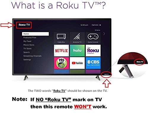 Rca Roku Tv Remote W/Volume Control & Tv Power Button For All Rca Roku Built-In Tv. No Pairing! #TOP4