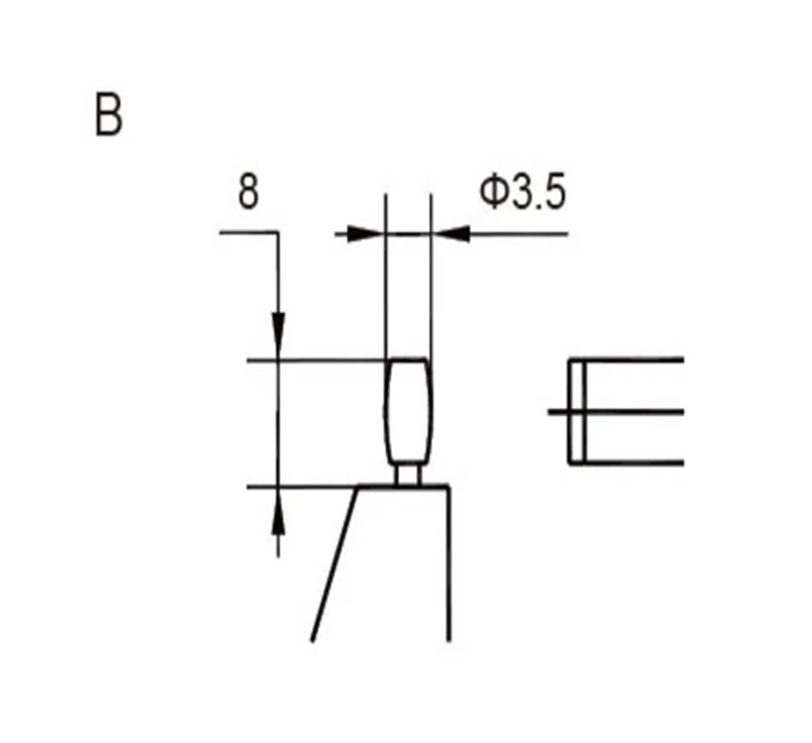 Micrómetro electrónico de tubo de 0,001 mm, tipo A, B, C, D, E, F, 0-25 mm, 25-50 mm, micrómetro digital de tubo (tipo F 0-25 mm)