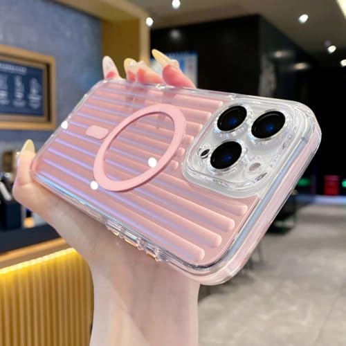 Coque iPhone 16 antichoc rose pour protéger et charger sans fil