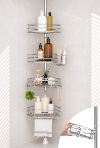 SEIRIONE Rustproof Corner Shower Caddy 2