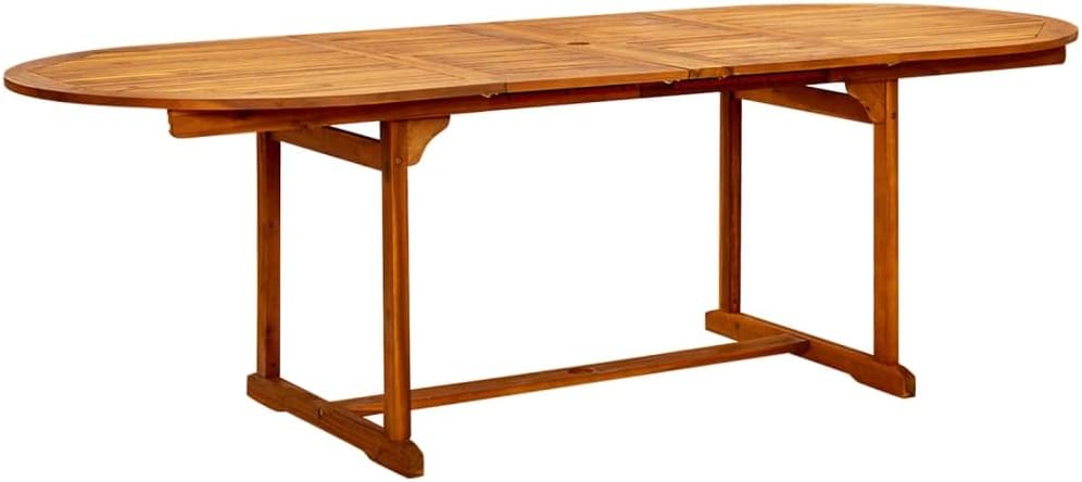 Garden Dining Table,Expandable Patio Table,Outdoor Coffee Table, Outdoor Patio Furniture,Farmhouse Rustic Table,for Deck,Lawn,Backyard,Porch, (63"-94.5") x39.4"x29.5" Solid Acacia Wood