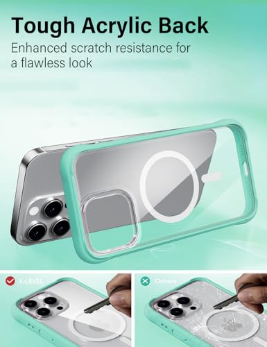 Coque iPhone 16 Pro MagSafe X-level transparente en polycarbonate rigide avec 3 protections - 5