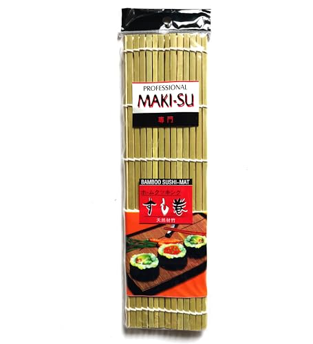 Natte à sushi professionnelle en bambou de Chine 27 x 27 cm