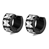 Pendientes de estrella de palabra de arroz pendientes de estrella de toldo de copo de nieve mujer acero inoxidable 316L hebilla de oreja de flor de lote simple