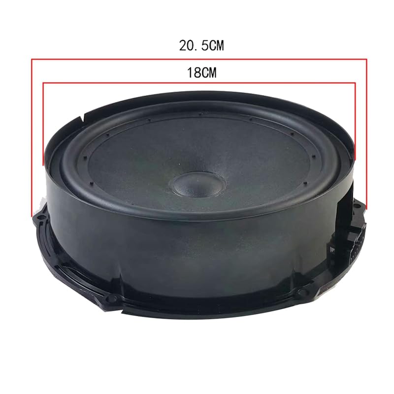 JCAKES Altoparlante for porta automatica Altoparlante for basso basso Tromba Tromba Altoparlante for musica Radio for Tiguan 5N0035454B (Size : 5N0035453C)