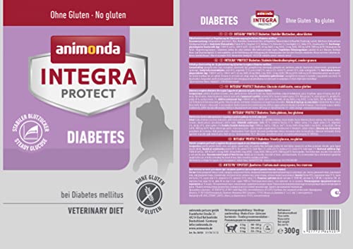 animonda INTEGRA PROTECT Katzenfutter Diabetes (1 x 300g), von Veterinären empfohlen bei Diabetis Mellitus, Hochwertiges Diätalleinfutter für erwachsene Katzen