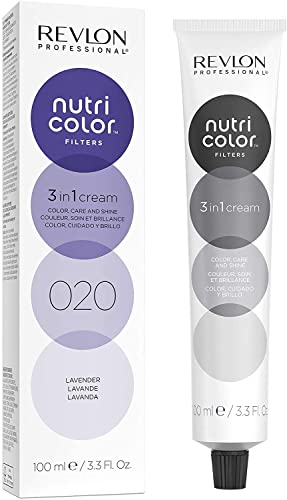 REVLON PROFESSIONAL Nutri Color Filters, Bright Semi Permanent Direct Hair Dye, 020 Lavender, 100 ml (Pack of 1)