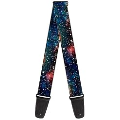 Buckle-down Sangle de guitare Space Dust Collage - Les Beatles, Paul McCartney, John Lennon, RIngo Starr, George Harrison