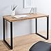 Produktbild Design Schreibtisch Oak Desk 120cm Eiche Optik Vintage Metallgestell schwarz Schminktisch Tisch Bürotisch