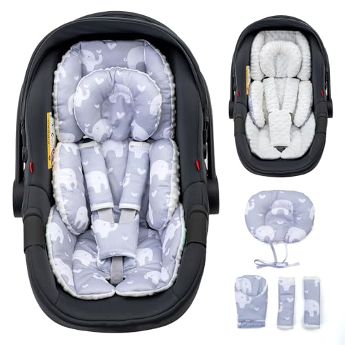 Adjustable Infant Car Seat Insert with Headrest