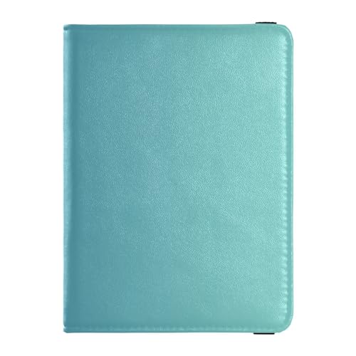 Custodia per passaporto pelle combinata leggera portafoglio combinato per donne e uomini carino libro da viaggio verde acqua sfumato blu rosa colorato sfocato Multicolore03 1 size