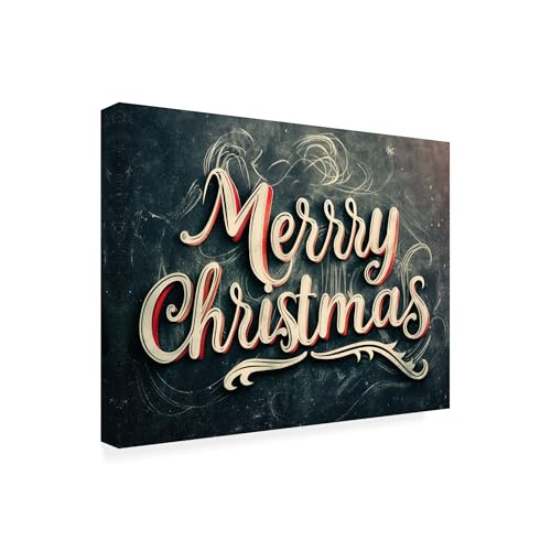 Wrapped Canvas Wall Art - Imagine It Images 'Merry Christmas