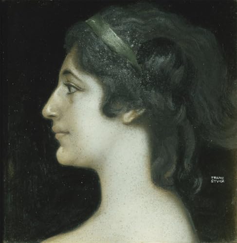 Tableau Franz von Stuck Le Péché impression sur toile 60x90cm