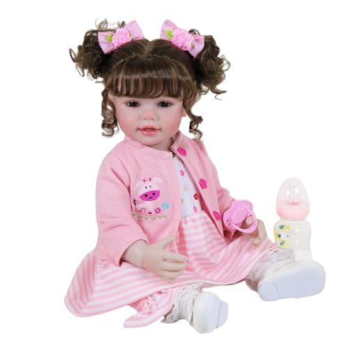 Muñeca Reborn Niña 22'' Vinyl Tierno Conjunto Completo