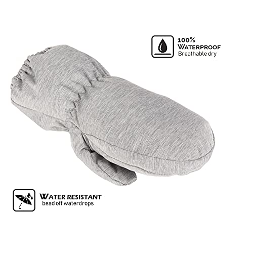 HIGHCAMP Baby Exclusive Winter Snow Ski Mitten Gloves Waterproof for Small Toddler Kids Boy Girl Cold Weather- 2XS (2-3 Y) - Thumbnail 3