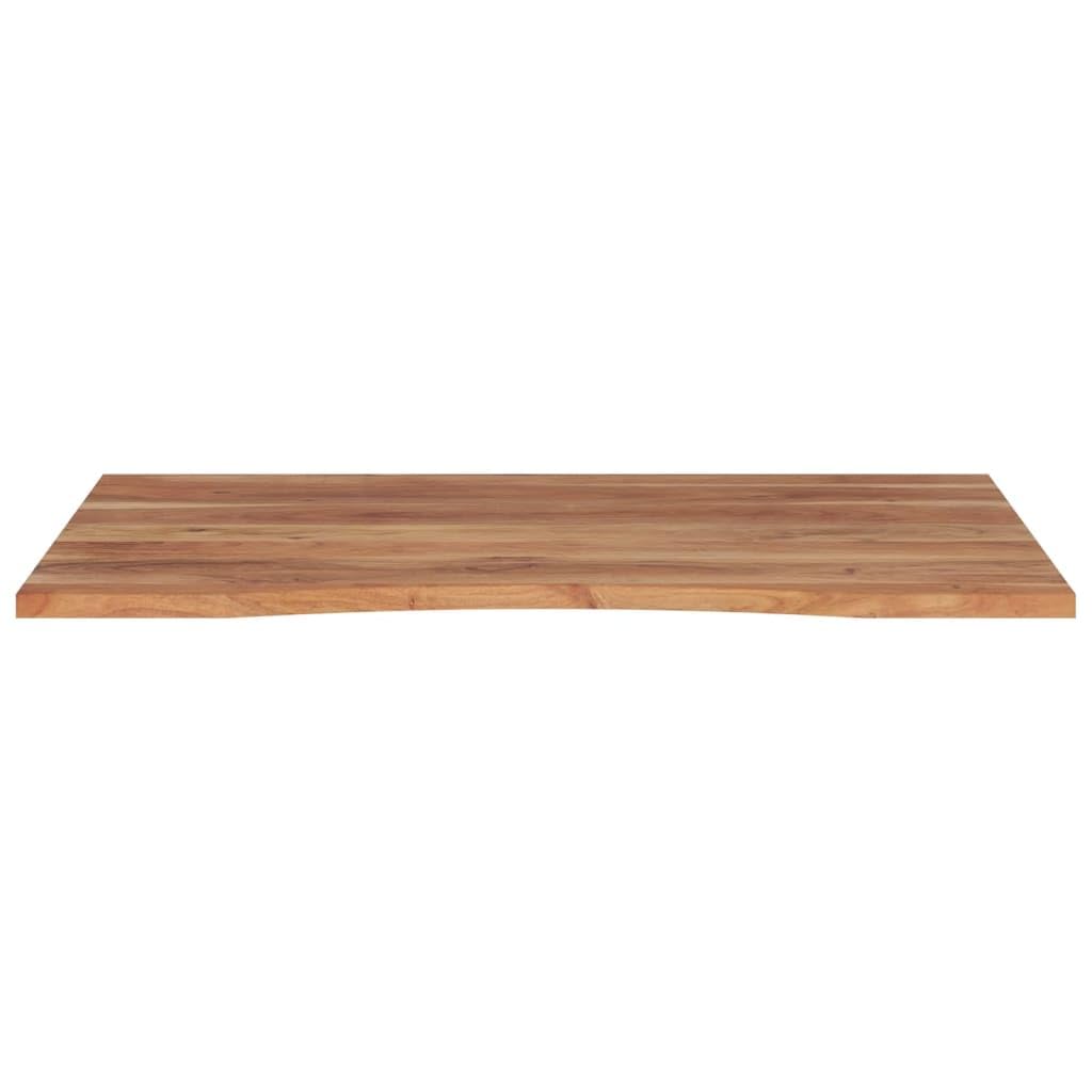 Schreibtischplatte 100x80x2,5 cm Akazien-Massivholz rechteckig Arbeitsplatz Tischauflage Küchenplatte robust langlebig für Büro, Esszimmer, Werkstatt, Möbeldesign und Ersatzplatte