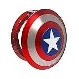 OFFCURVE Captain America Car Engine Start Start Button Cover, Metal General Motors Ignition Switch Trim Cover, Auto Start Ring Cover