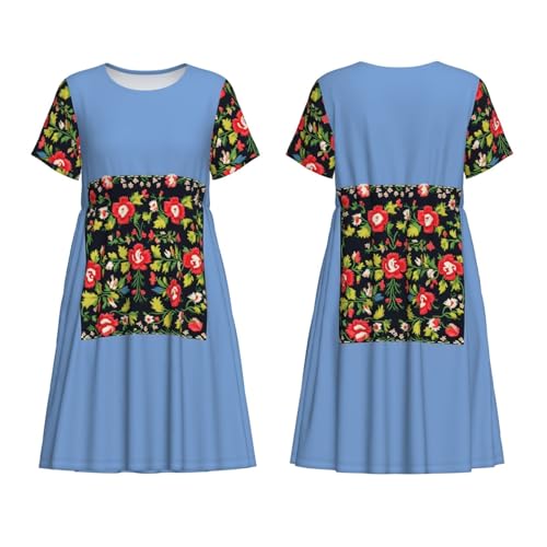 Robe d'été ukrainienne brodée rose : finis les looks monotones ! - 6