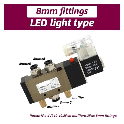 Électrovanne pneumatique 4V310-10 pour piloter un vérin double effet simplement