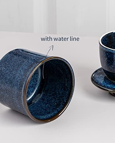 HOME DECOR Ceramic Butter Crock, Reactive Glaze Finish-Reactive Bule - Image 7