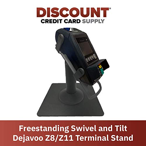 Discount Credit Card Supply Dejavoo Z8/Z11 Freestanding Swivel and Tilt Terminal Stand (Black) - Fits Dejavoo Z11 HW # v1.3
