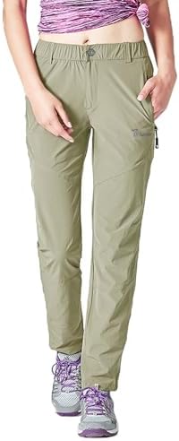 donhobo Damen Outdoorhose Wanderhose Quick Dry Trekkinghose | Ultraleichter Verschleißfester UV-Schutz Atmungsaktiv Sommer Freizeit Trekking Campinghose Funktionshose