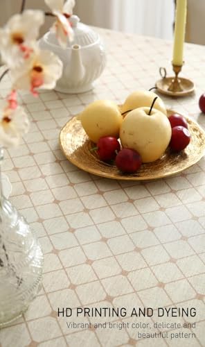 Image of ishro home Premium Dining Table Cover 6 Seater | Table Cover Cloth | Table Cloth 6 Seater - Soft European Fabric, Frill Design, Machine Washable | (Phoolwari Jahan, 56x90 Inch (6-8 Seater))