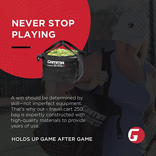 image for GAMMA Sports EZ Travel Cart, Tennis & Pickleball Hopper, Padel, Portab