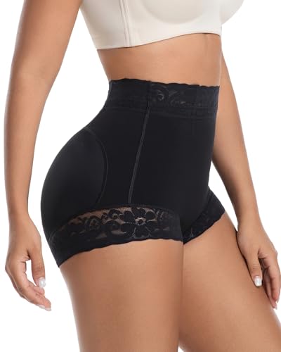 Image of Padded Underwear Butt Lifting Panties Butt Lifter Built-In Fake Butt Pads Tummy Control Shapewear for Women