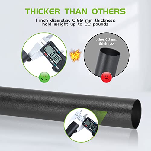 1 Inch Industrial Curtain Rod, Curtain Rods, Black Curtain Rod, Outdoor Curtain Rod, Rustic Curtain Rod, Room Divider Curtain Rod (30" To 86") #TOP5