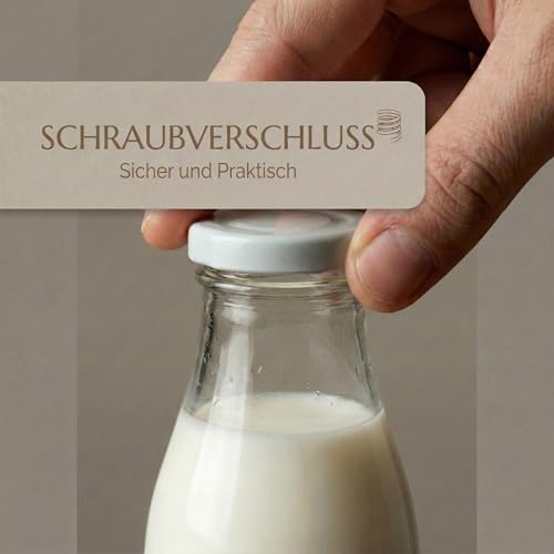 10er Set Deckel 43 mm TO43 für Gläser | Twist-Off Ersatzdeckel Weiß BPA-frei | Luftdichter Schraubdeckel für Marmeladengläser, Einmachgläser, Honig & Saucen | Metall Einmachdeckel zum Einkochen