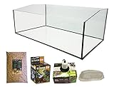 Reptiles Planet Eco Kit terrarios con Bandeja Abierto para Tortuga terrestre 60 x 40 x 28 cm