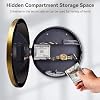 Secret Compartment,10 Inch Wall Clock Diversion Safe, Hidden Safe Clock with Hidden Compartment, Secret Hidden Clock Secret Hidden Clock Vintage Large for Valuablesge Large Storage Space Round