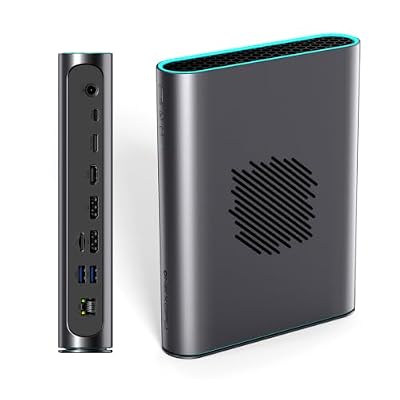 WEELIAO ONEXGPU 2:Ultimate eGPU with AMD Radeon RX 7800M,External Graphics GPU 12GB GDDR6, USB 4.0, HDMI 2.1, Dual DisplayPort 2.0, 330W GaN, M.2 2280 Storage Slot,Coming with OCuLink Cable
