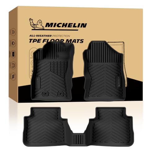 Image of Michelin Vehicle Mats for 2024-2026 Subaru Crosstrek /Subaru Impreza | Not Fit 2026 Crosstrek hybrid, All-Weather TPE Custom Fit Liner, Premier, 3 Piece