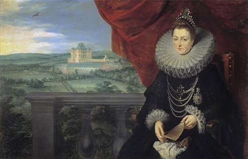 Imagen lienzo de la Infanta Isabella para solucionar paredes vacías con arte clásico